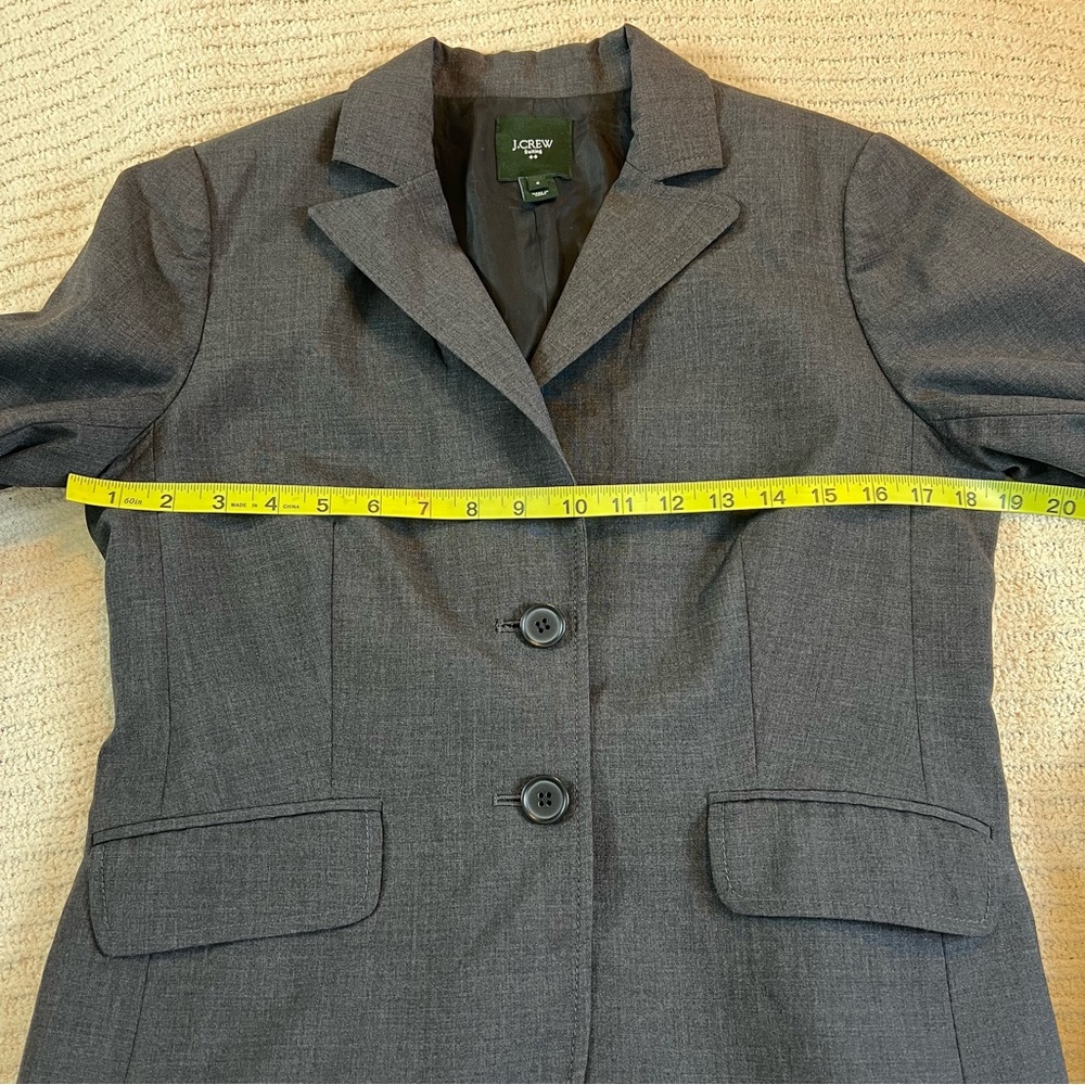 Women’s Gray Suit Jacket Size 8 Office Batty Corporate Feminine Business Wear - Picture 8 of 10